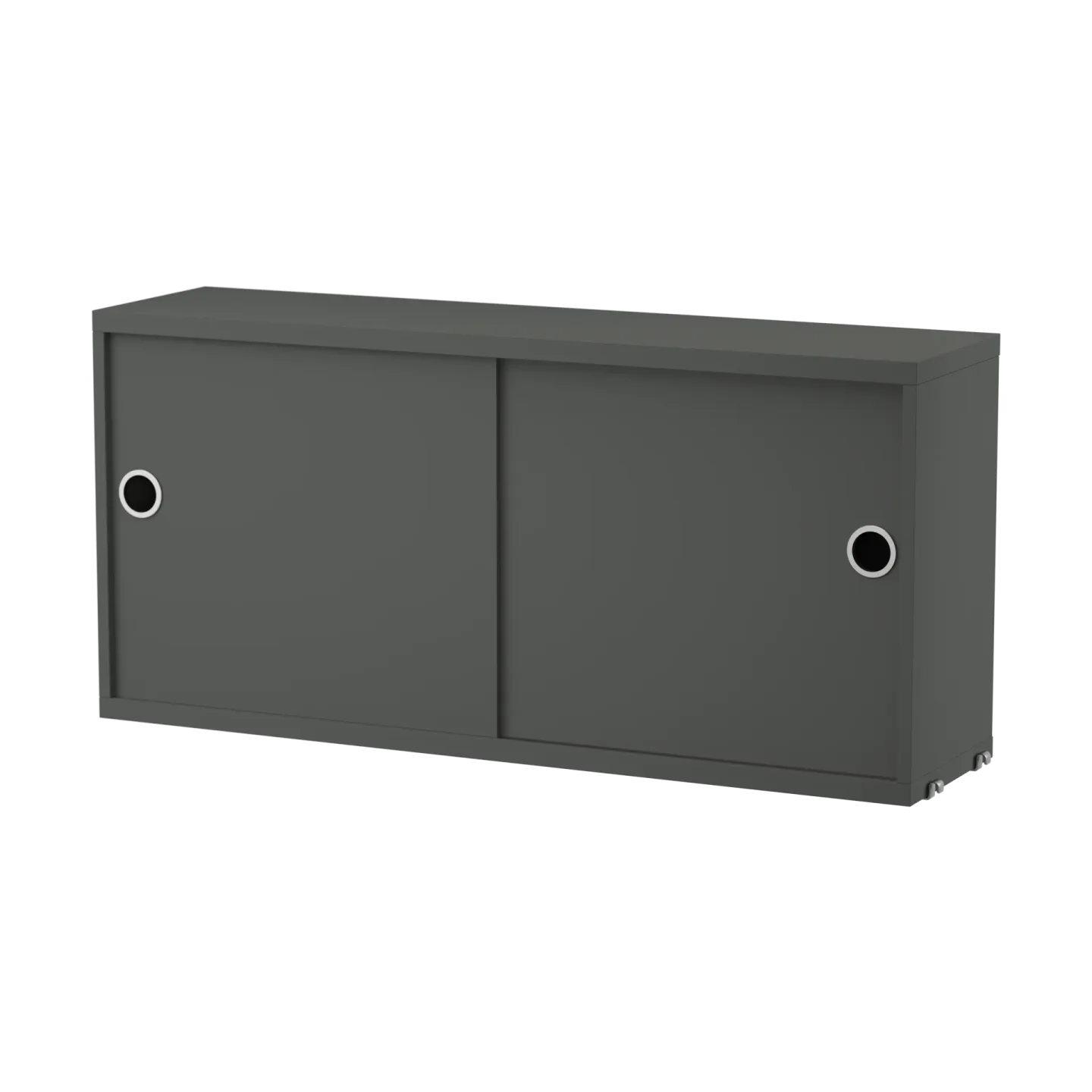 String String Schrank mit Schiebetür Dunkelgrau, 78x20 cm