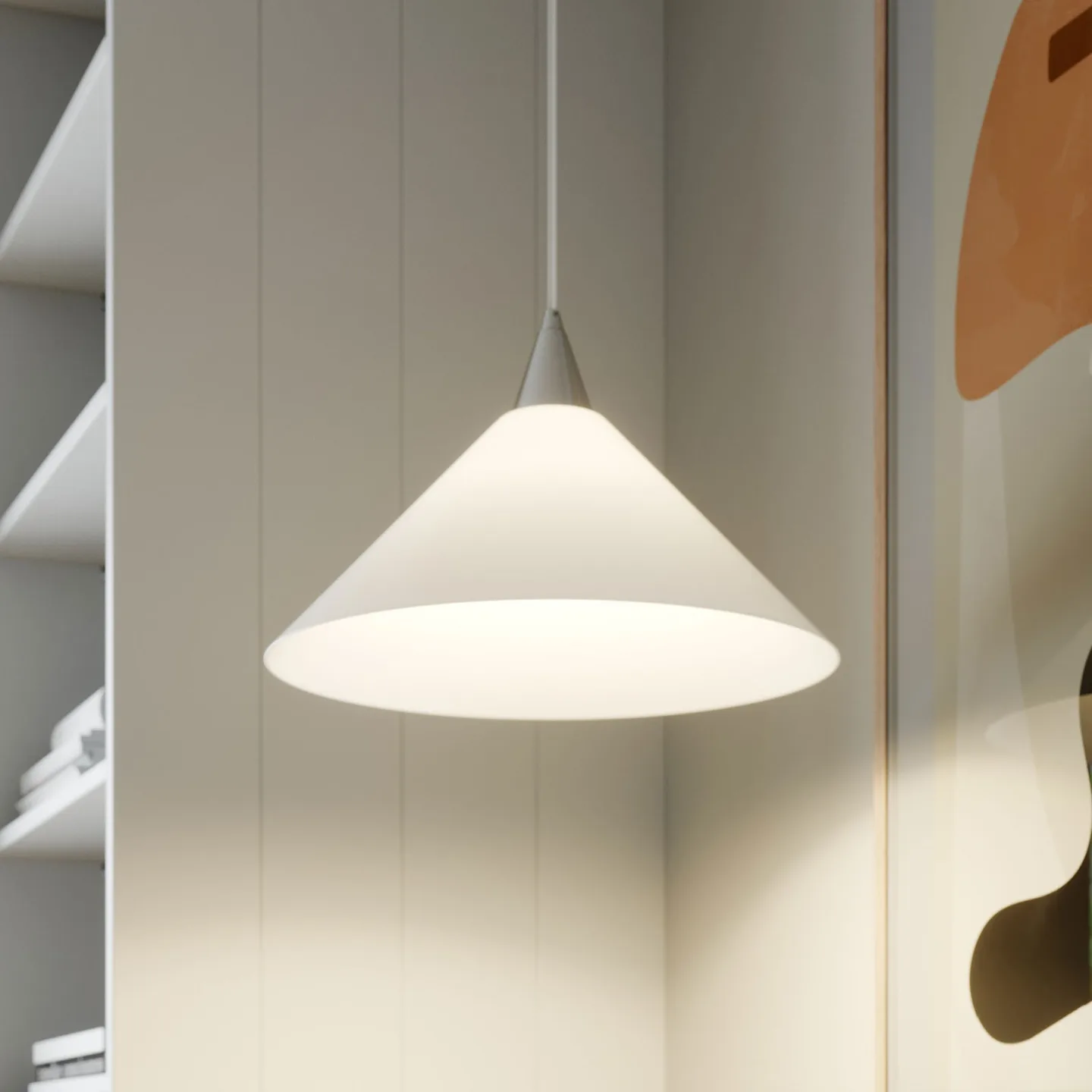 Petra Taklampa White - Lindby - Kök - Modern - Glas - Med en ljuskälla