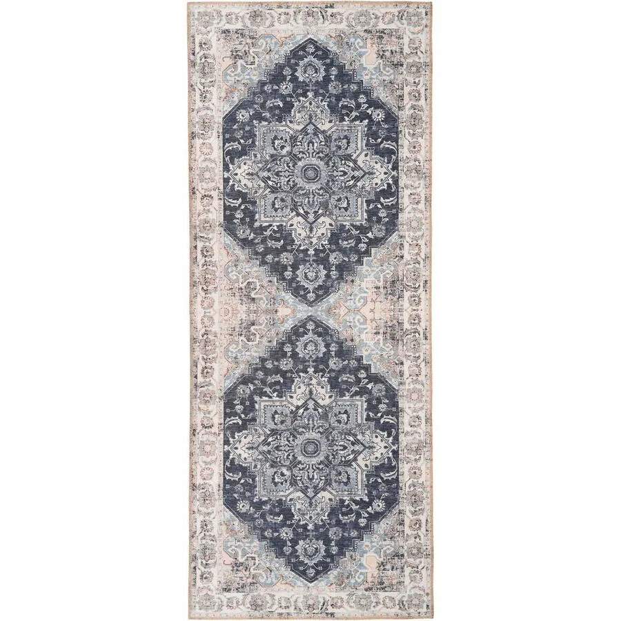 Teppich Tivaro Blau Polyester 80 cm 200 cm