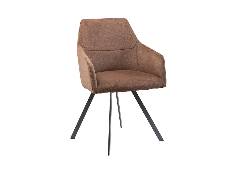 Stuhl AROSA Stoff braun drehsitz