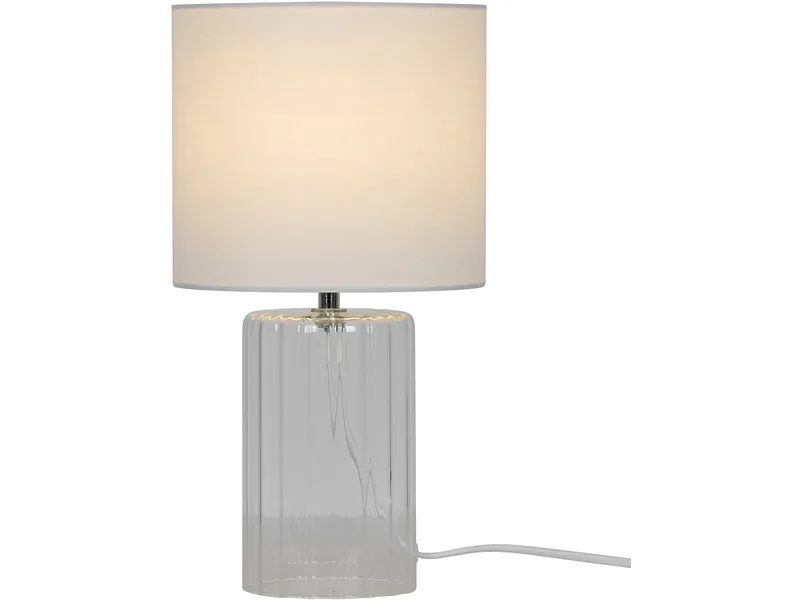 Tischlampe MANON 34cm 10W durchsichtig