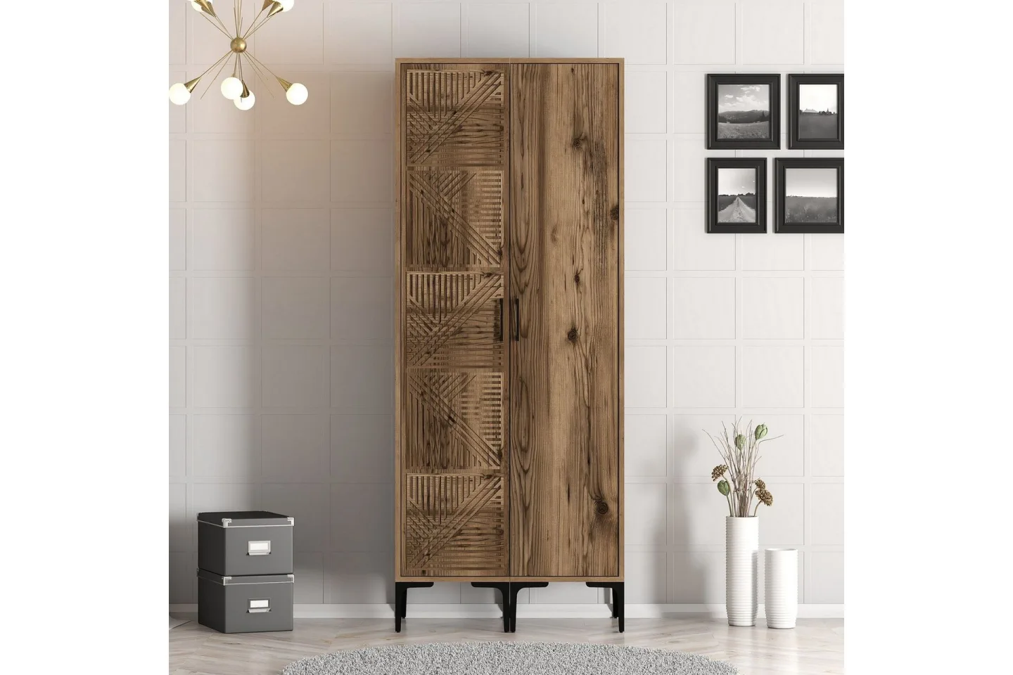 Kumsal Garderob 80 cm - Valnöt