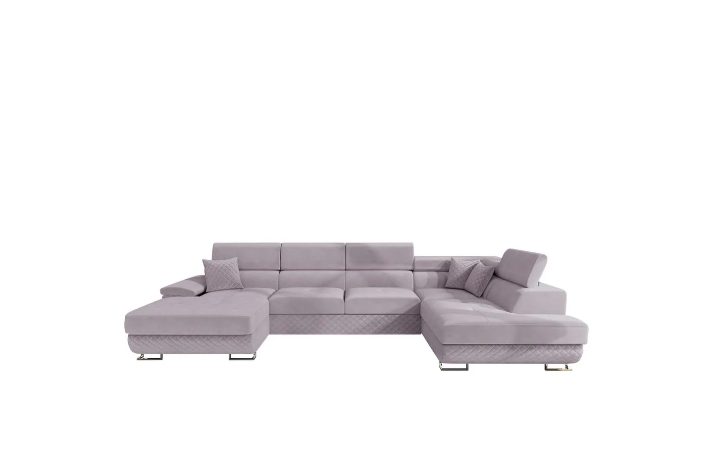 Reginia Soffa med Divan och Schäslong 4-sits - Lila