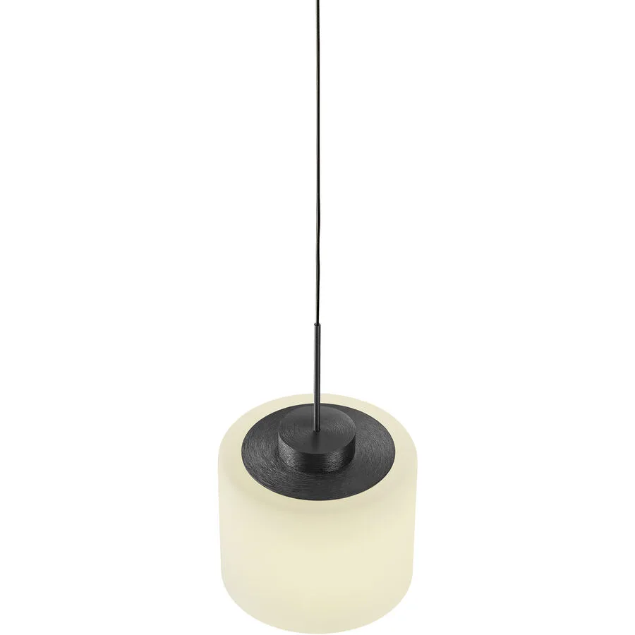 Pendellampe Abby Grau Metall 68 cm 180 cm - Farbe: anthrazit matt eloxiert - LED - Lichtfarbe: Extra warmweiss - LED Energiesparlampen