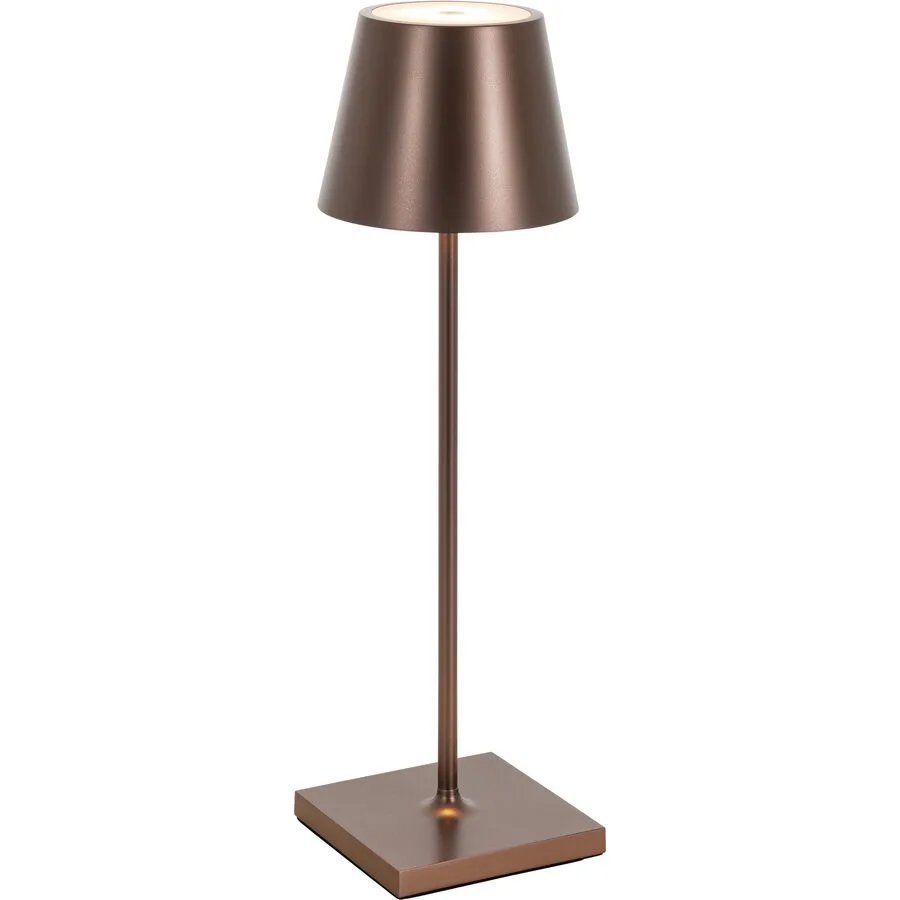 Tischlampe Aline Bronze Aluminium/Kunststoff 11 cm 38 cm - LED - Lichtfarbe: Extra warmweiss - Material: Aluminium, Kunststoff - Tischlampe- LED