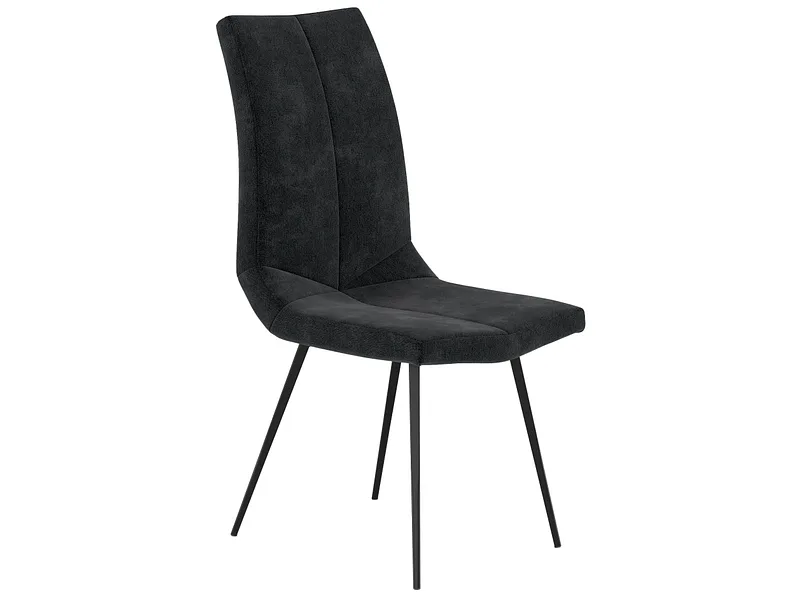 Stuhl NINA Stoff schwarz