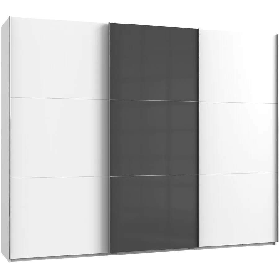 Kleiderschrank Sanko grau Holzwerkstoff B 300 cm
