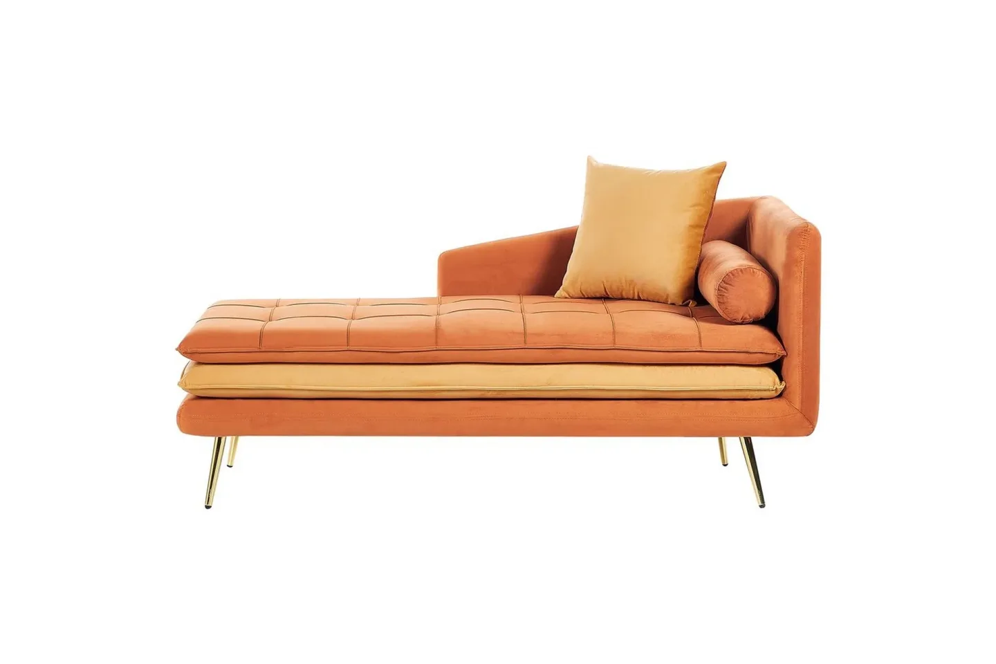 Schäslong Gonesse Orange, guld - Orange, guld