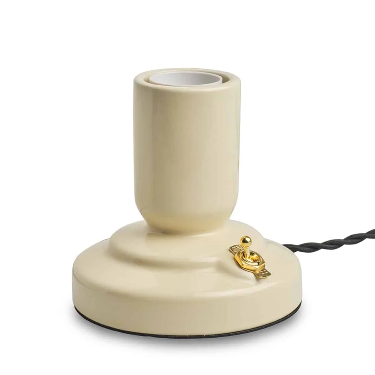 Bordslampa Retro Porslin Vanilj