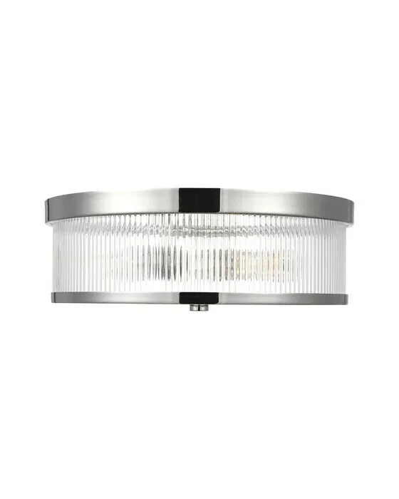 Geneva Flush Mount Nickel