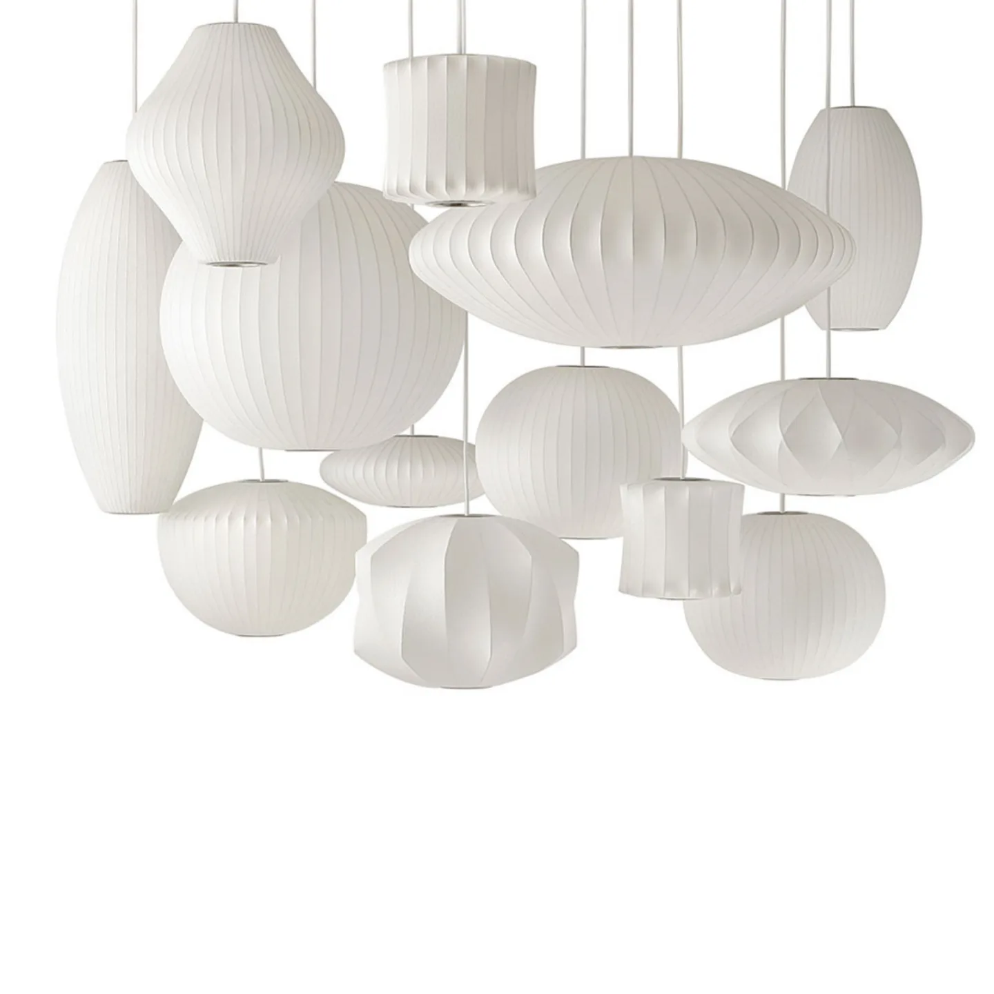 Nelson Pear Bubble Pendelleuchte S Off-White - Herman Miller HAY - Esszimmer - Kunststoff