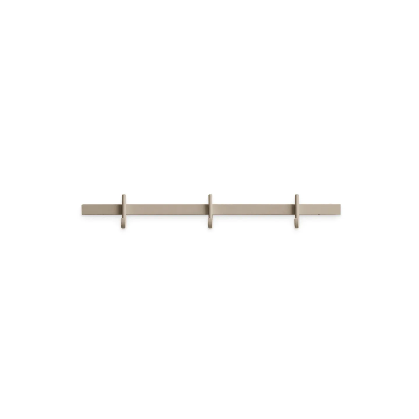 Relief - Hook Rail, Small w41 x d4,7 x h5,2 cm 1-pack 41x5.2x4.7 Beige - Krokar - TAF Studio - Beige - Metall