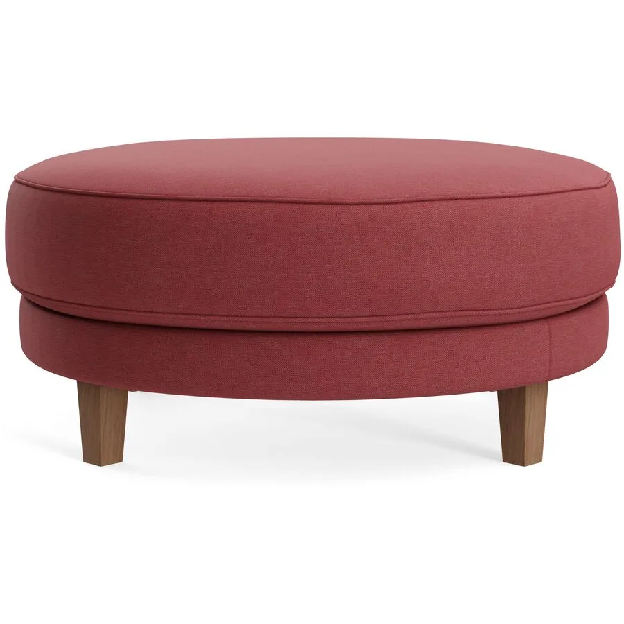 Hocker Avena Wine Stoff/Holzfuss walnuss B 101 H 45 cm - Möbel Konfigurator: Traummöbel individuell zusammenstellen