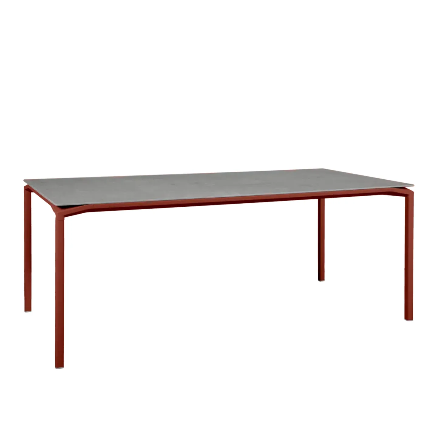 Fermob - Calvi, Mineral Table 195 x 95 cm - Red Ochre, Kreta - Matbord utomhus - Röd,Grå - Metall