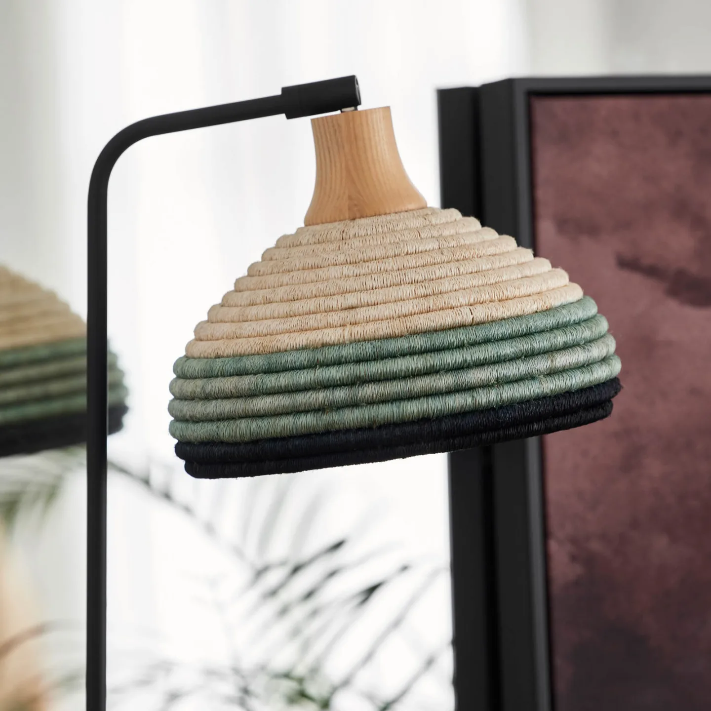 Grass Bordlampe Blue - Forestier - Stue - Design - Metall - Med skjerm