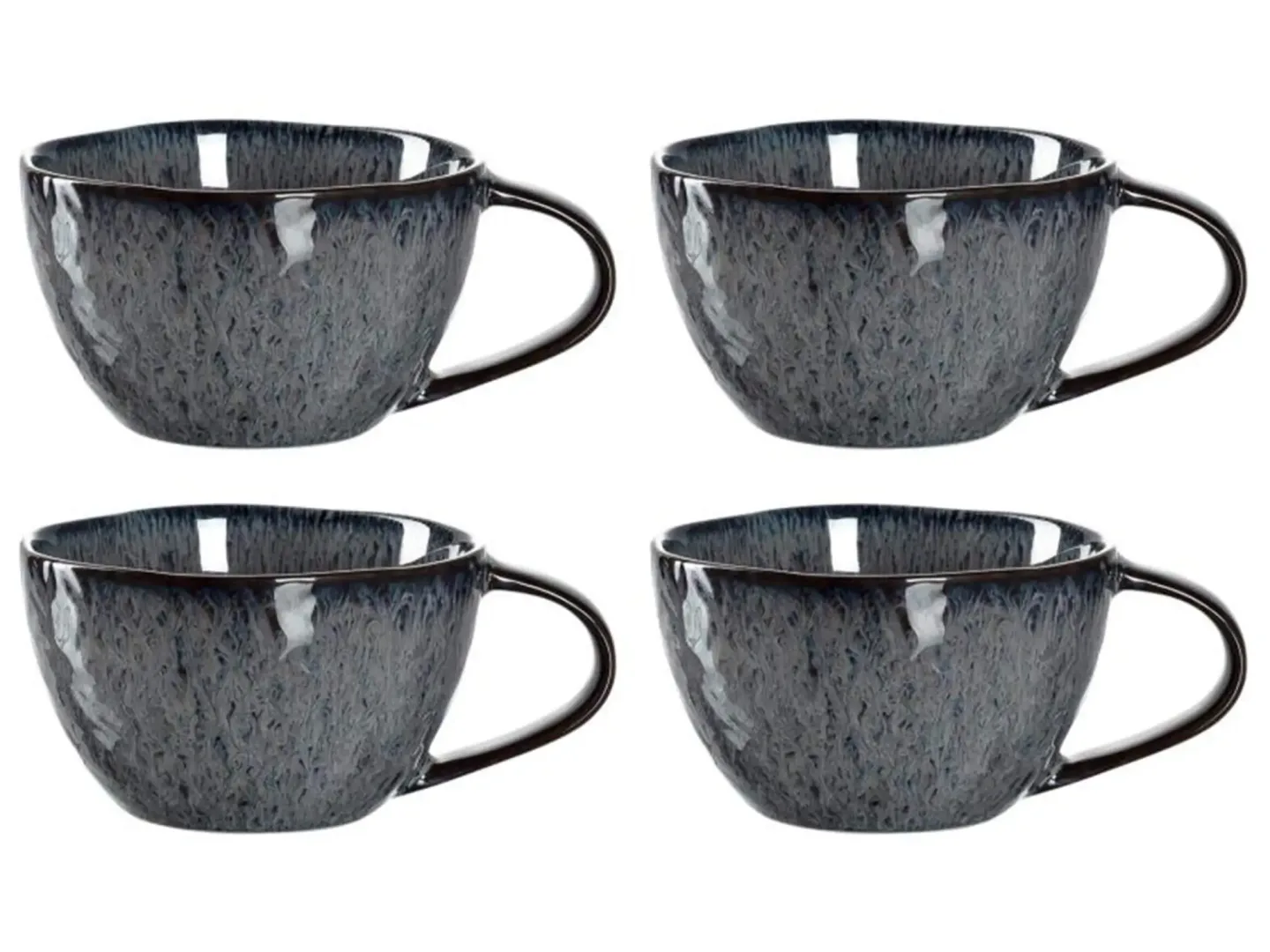 Alltron Kaffeetasse Matera Anthrazit 290 ml, 4 Stück | Schubiger Möbel
