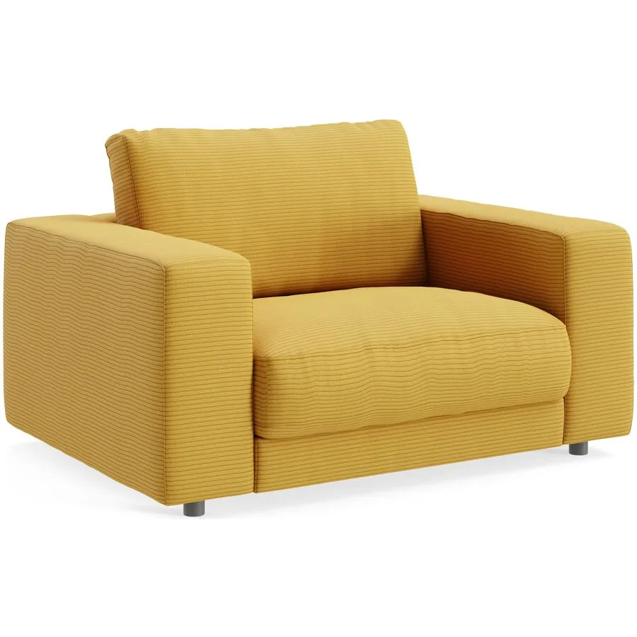 Sessel Ava gold Bezug: 88% Polyester, 12% Polyacryl B 140 T 107 H 86 cm - Möbel Konfigurator: Traummöbel individuell zusammenstellen