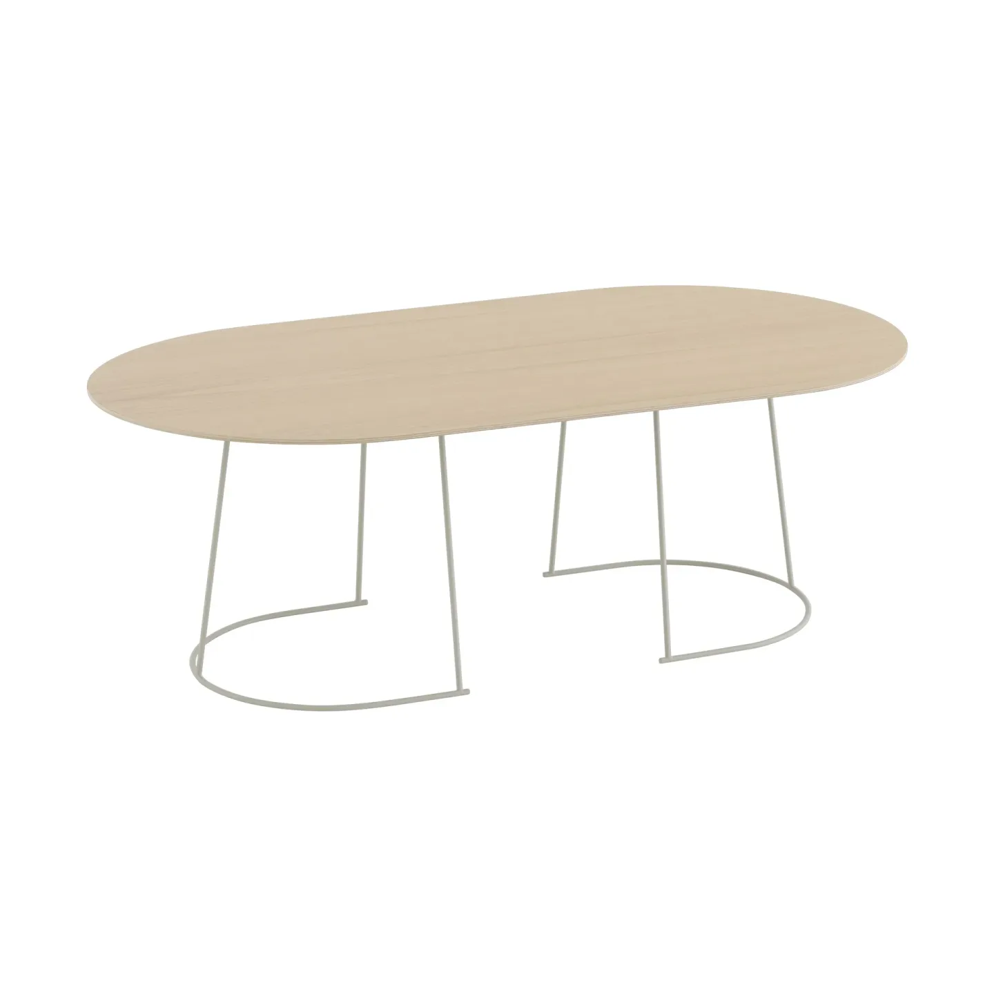 Muuto Airy Couchtisch large Lackiertes Eichenfurnier-off white