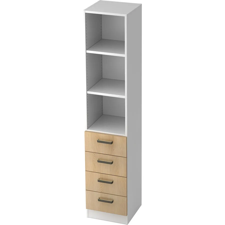 Regal Office eiche Holzwerkstoff B 40.6 cm H 200.4 cm