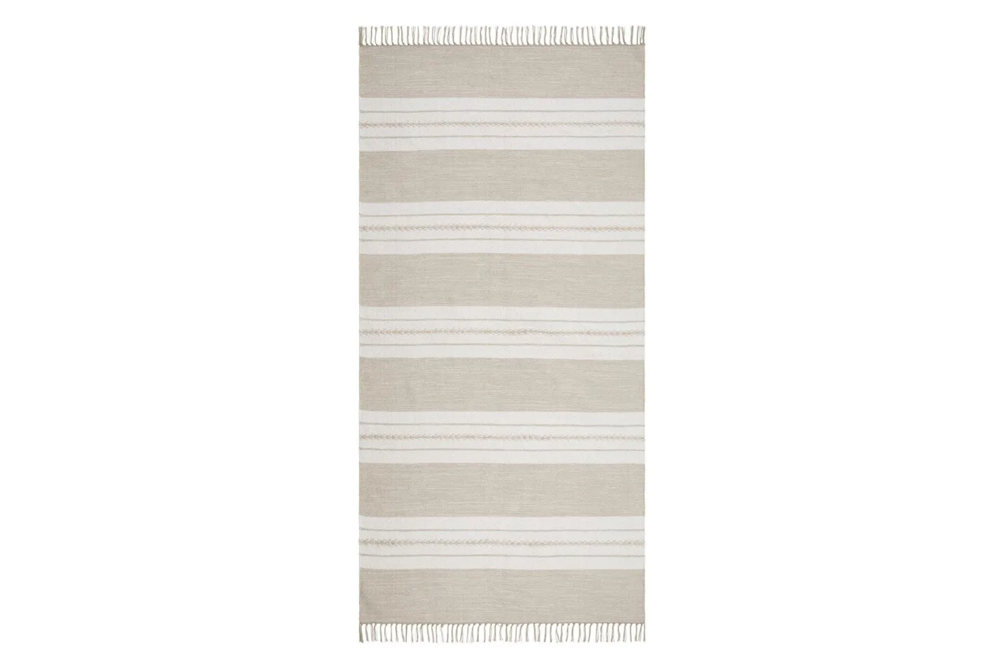 Sund Bomullsmatta 75x150 cm Oval - Natur