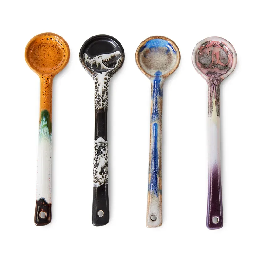 HKliving 70's Keramiklöffel M 4er Pack Force