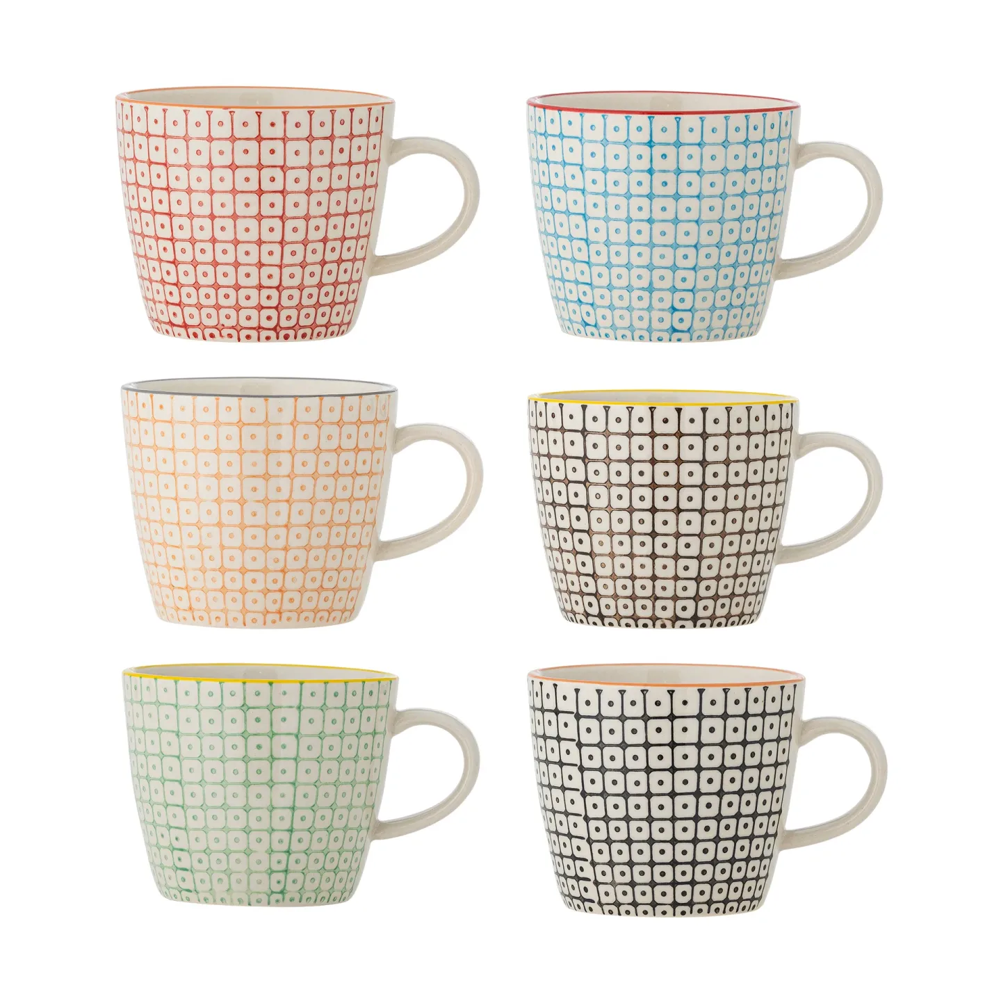 Bloomingville Carla Tassen Multi, 6‑er Pack