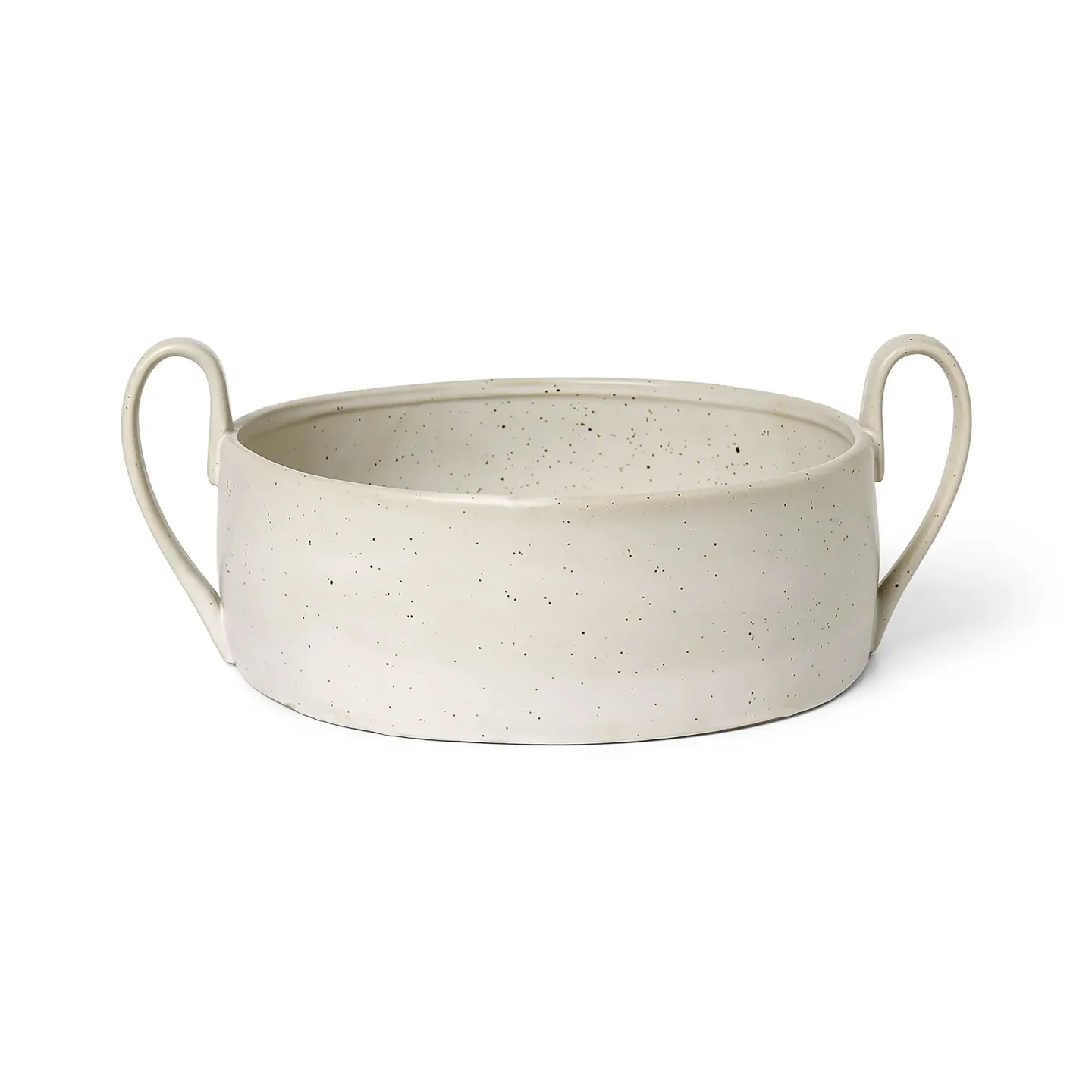Ferm Living Flow Centrepiece Schale Off-white speckle