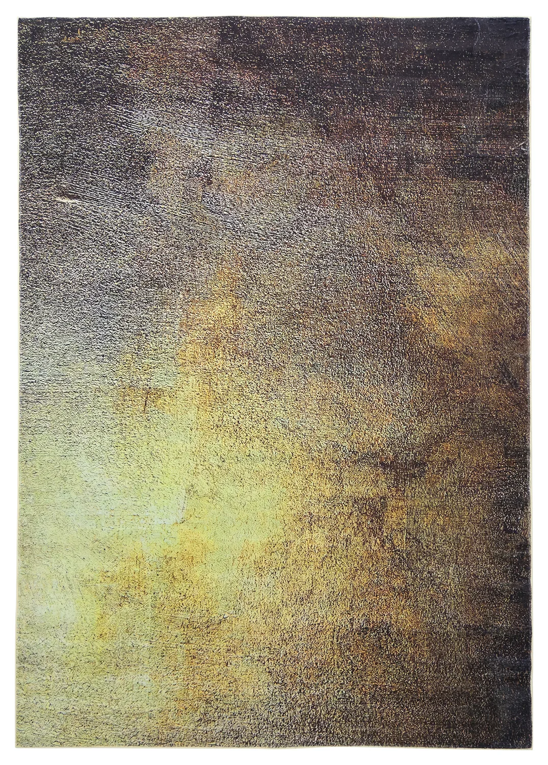 Wilton-teppe - Oristano (brun/gull) (Størrelse: 80 x 350 cm)