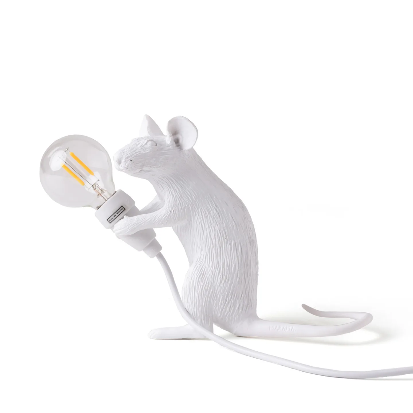 Mouse Lamp Mac Sitting Tischleuchte - Seletti Mouse Lamp Valentine - Wohnzimmer - Design - Kunststoff