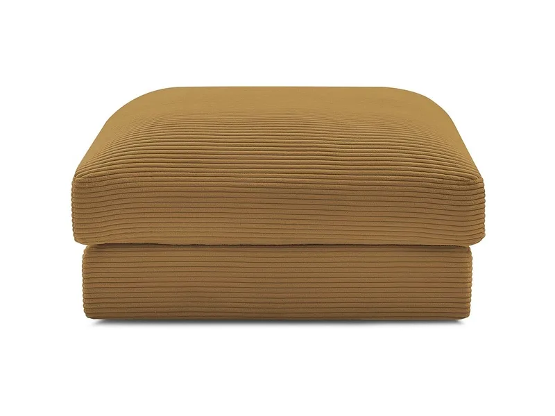 Sitzsack BOBOCHIC LEONARD 86x86x43cm cord-stoff gelb