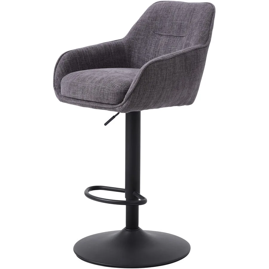 Barhocker 2er-Set Arel graphit Polyester H 53 cm