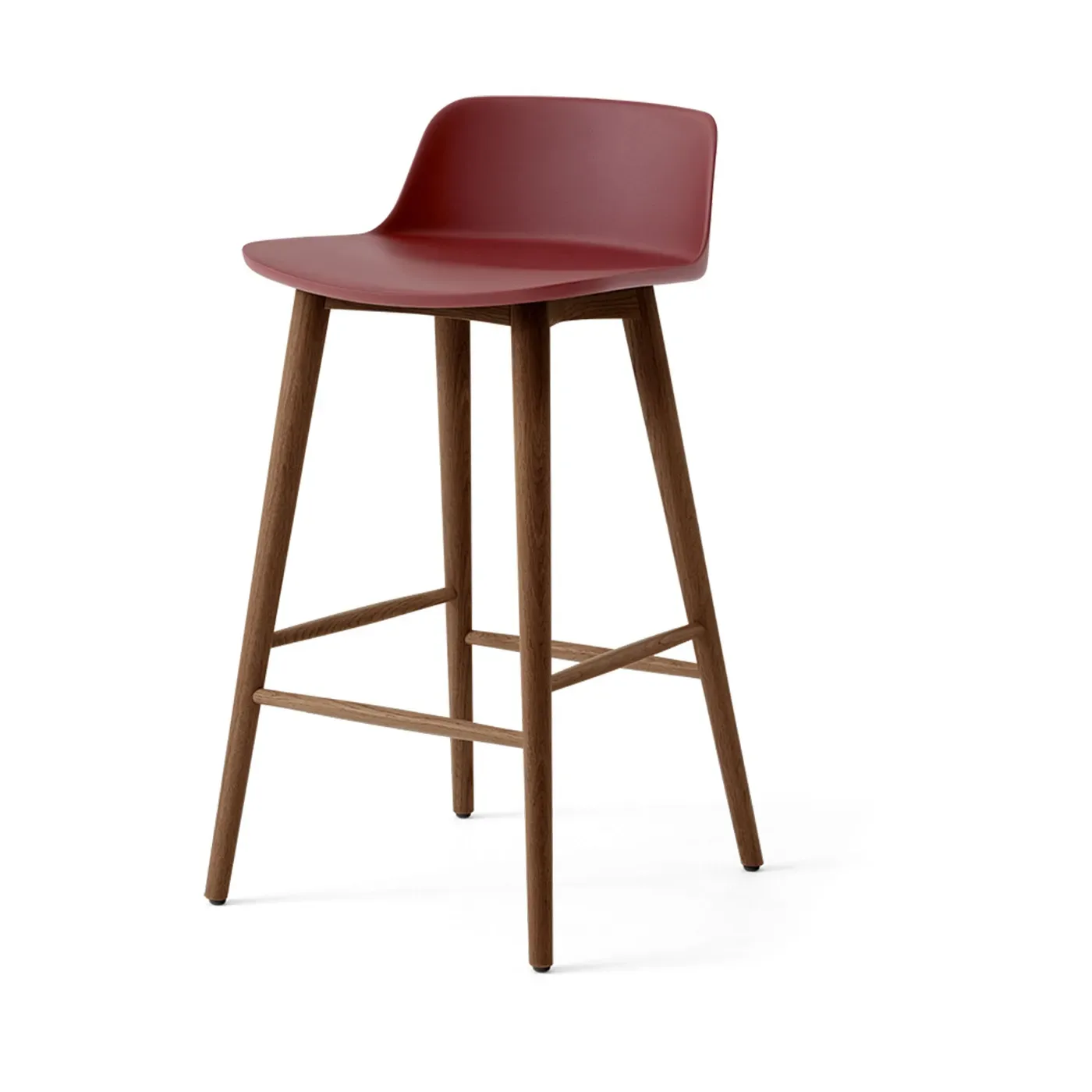 &Tradition Rely HW118 barstol Red brown-lackerad valnöt, 65 cm