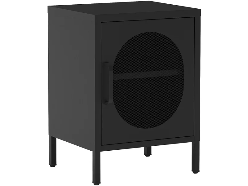Nachttisch MARCKERIC DIORA 40x35x60cm schwarz lackiert