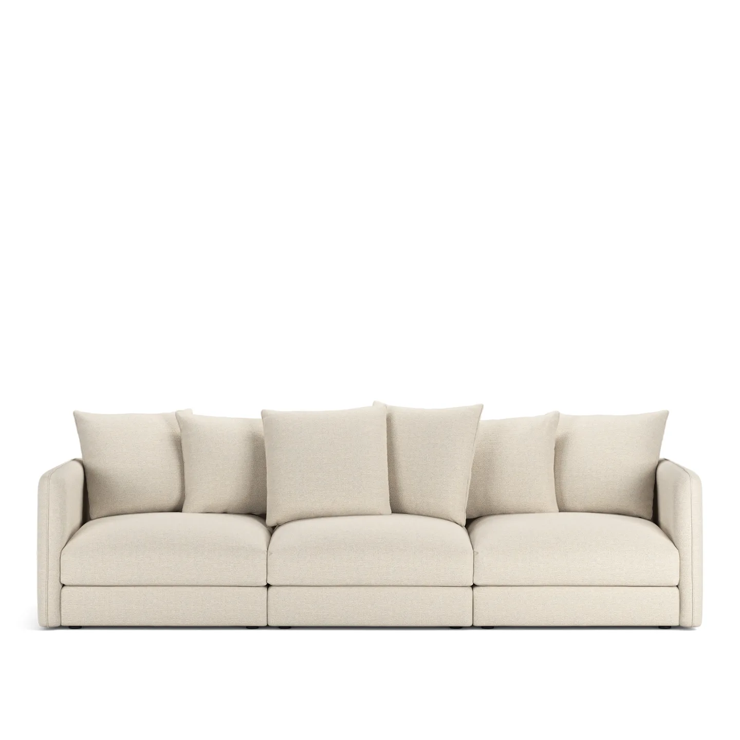 NOGA - Pavarotti 3-Seater, Removable Cover, Cushion Variant 01, Lario 38 - Soffor - Beige