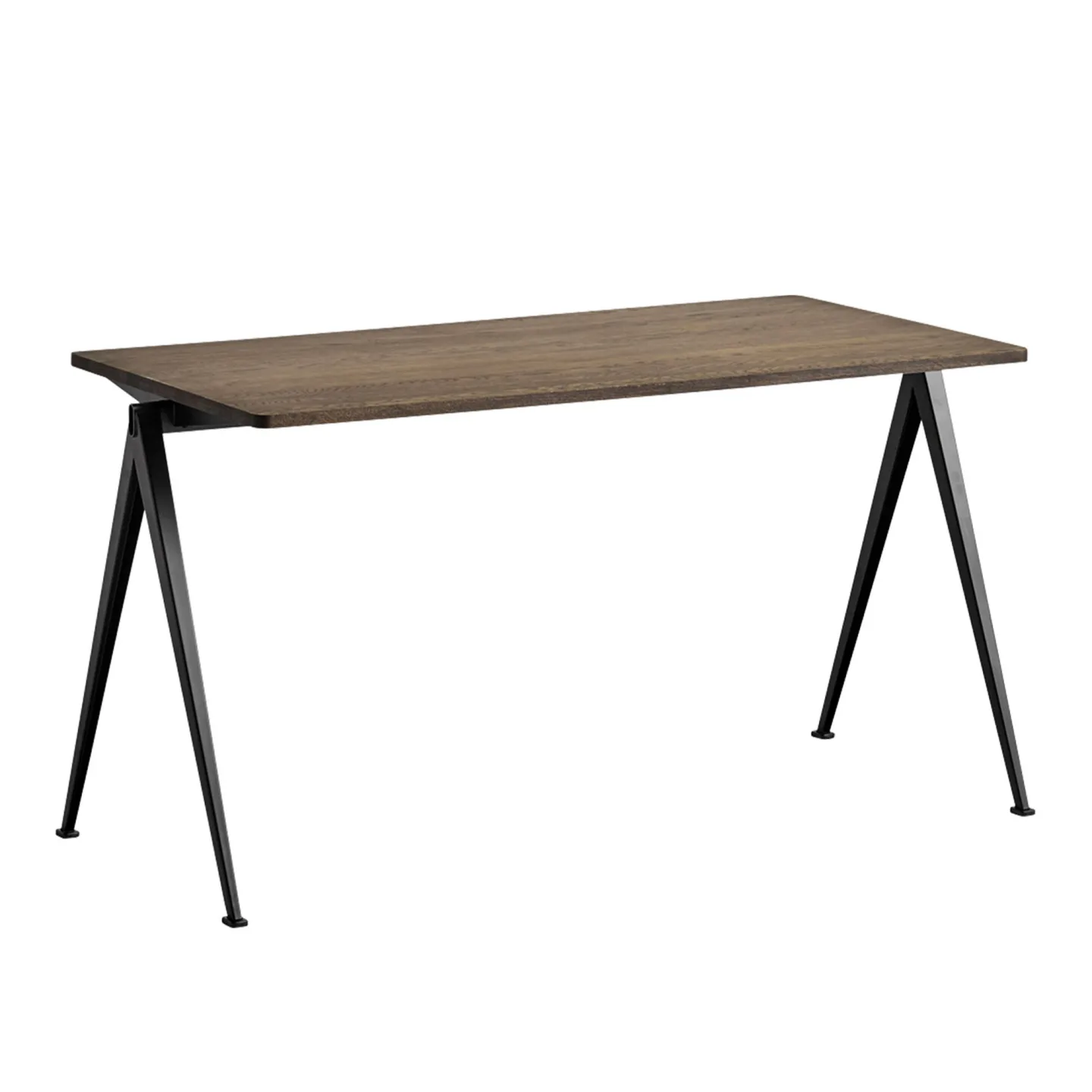 HAY - Pyramid Table 01 - Black Base - Smoked Oak - 140x65 cm - Skrivbord - Friso Kramer,Wim Rietveld