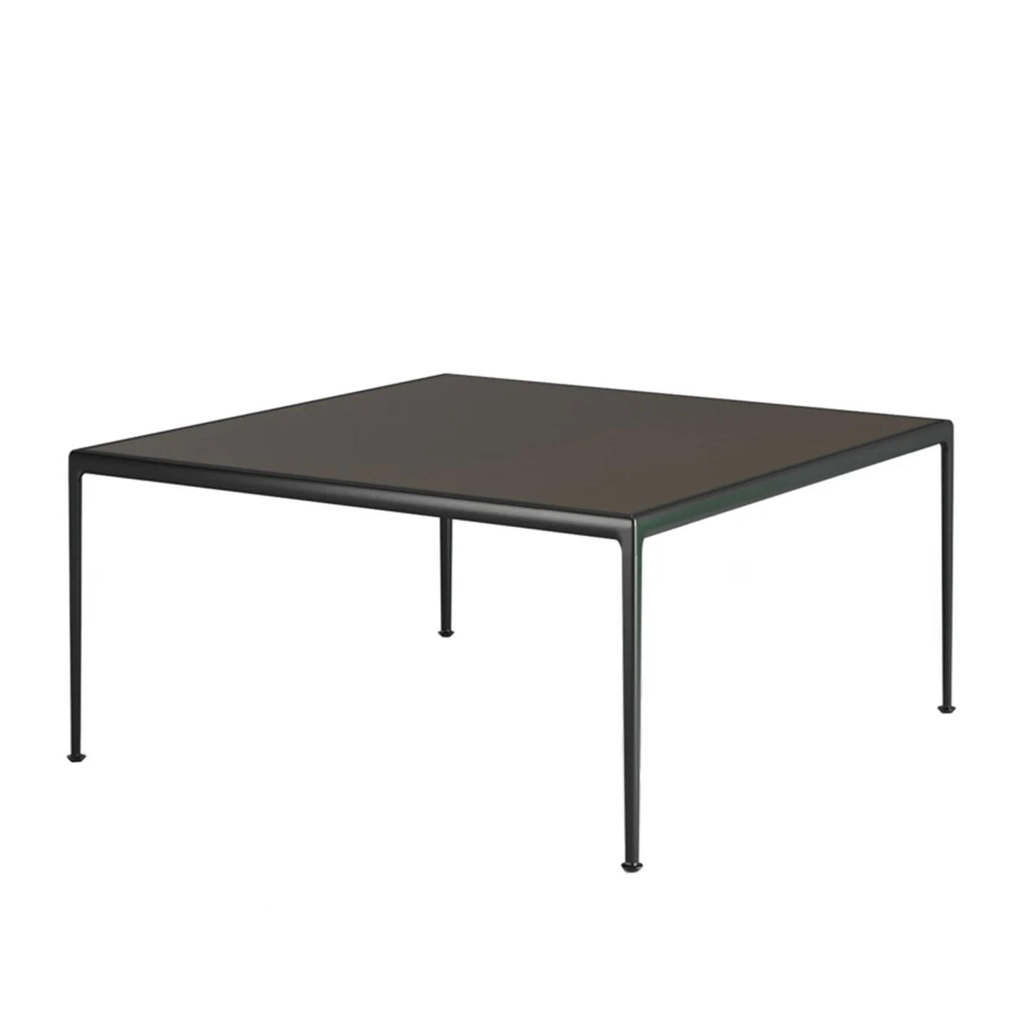 Knoll - 1966 Dining Table, Kvadratisk, 96,5 x 96,5 cm, Vit - Matbord utomhus - Richard Schultz - Vit - Metall