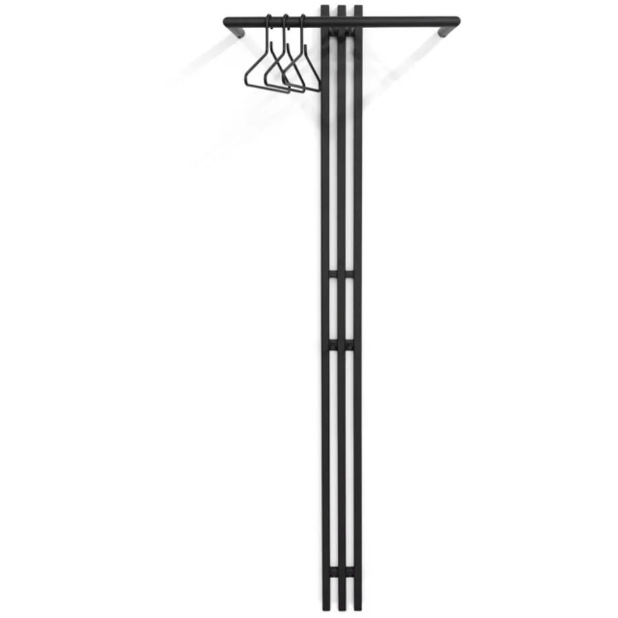 Spinder Design Garderobe Hesta Schwarz Stahl 190 cm