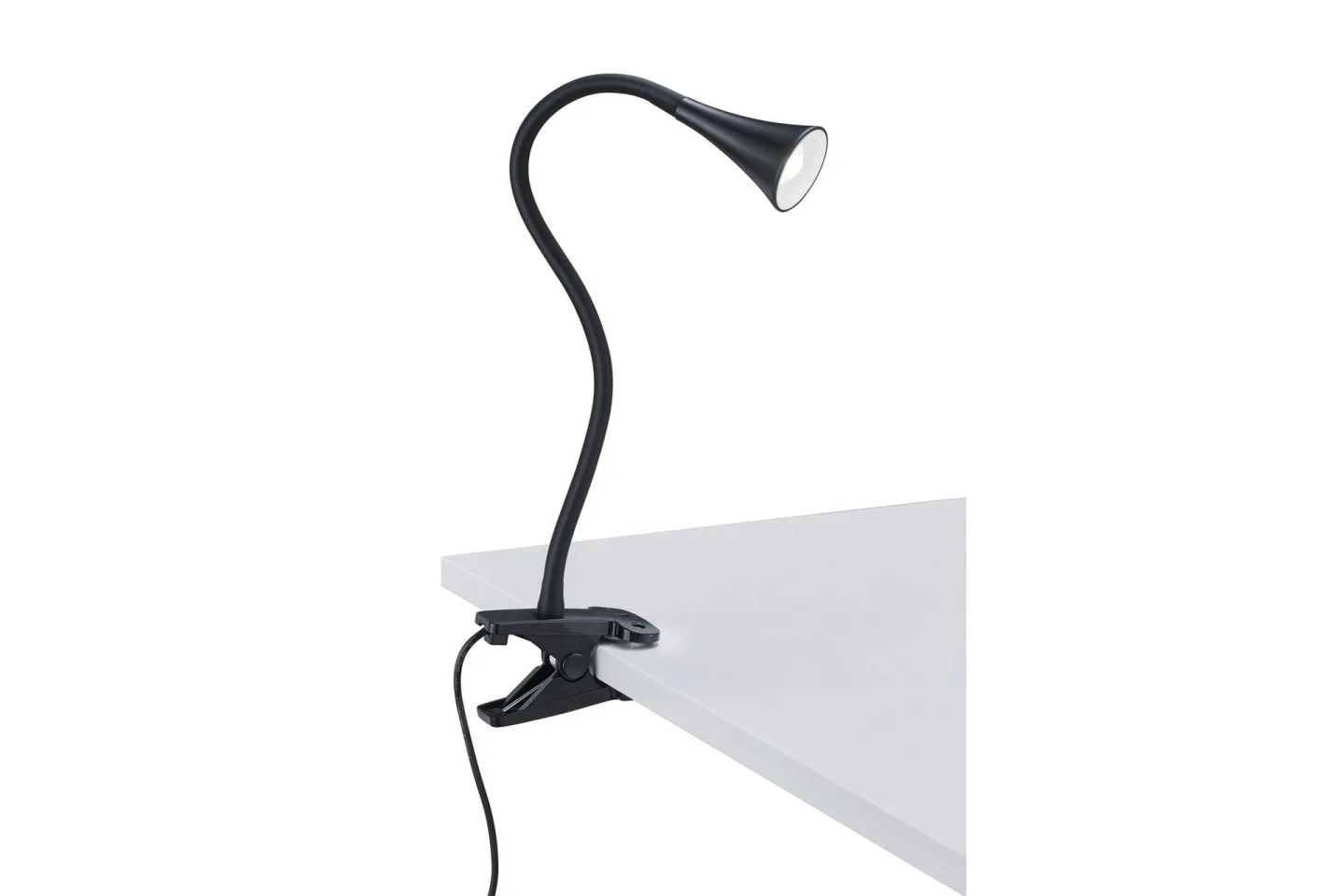 Viper LED klämlampa svart - Vit
