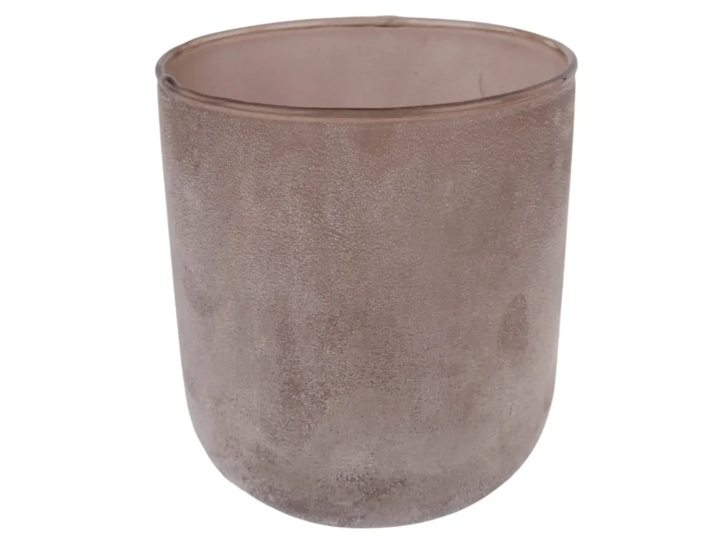 Decofinder Windlicht Glas Matt Braun D: 10 cm | Schubiger Möbel