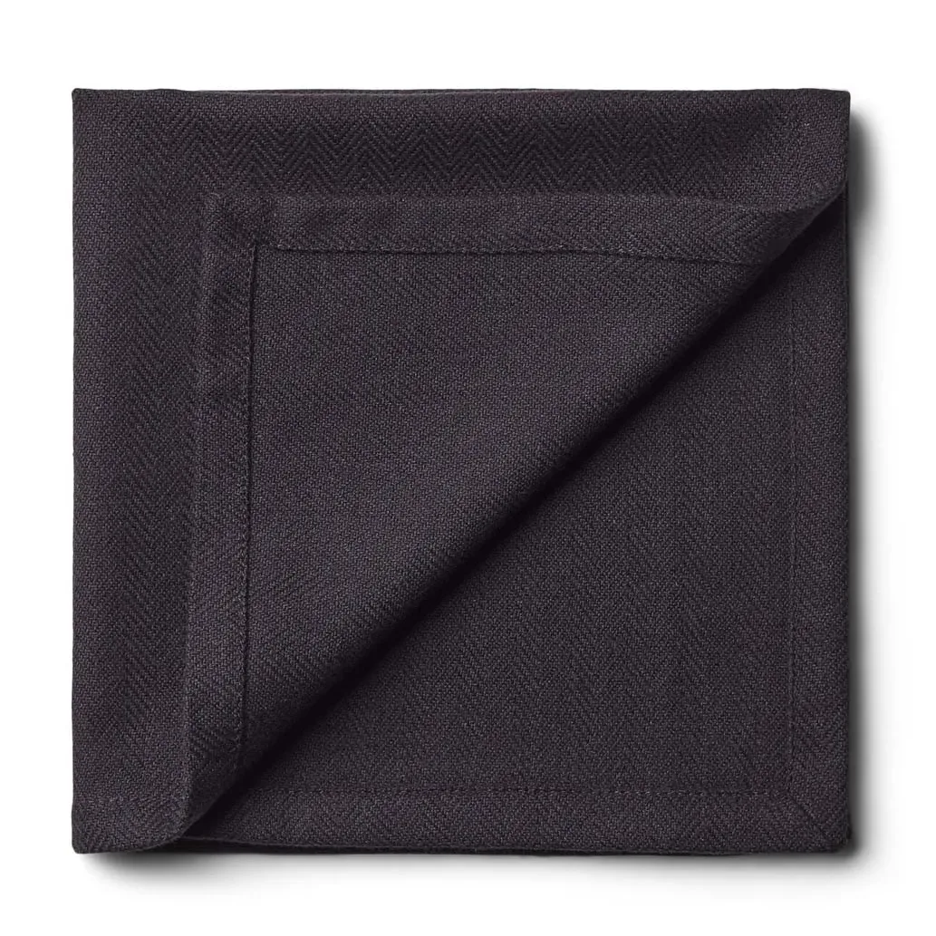 Humdakin Humdakin Stoffserviette 40 x 40cm 2er Pack Coal