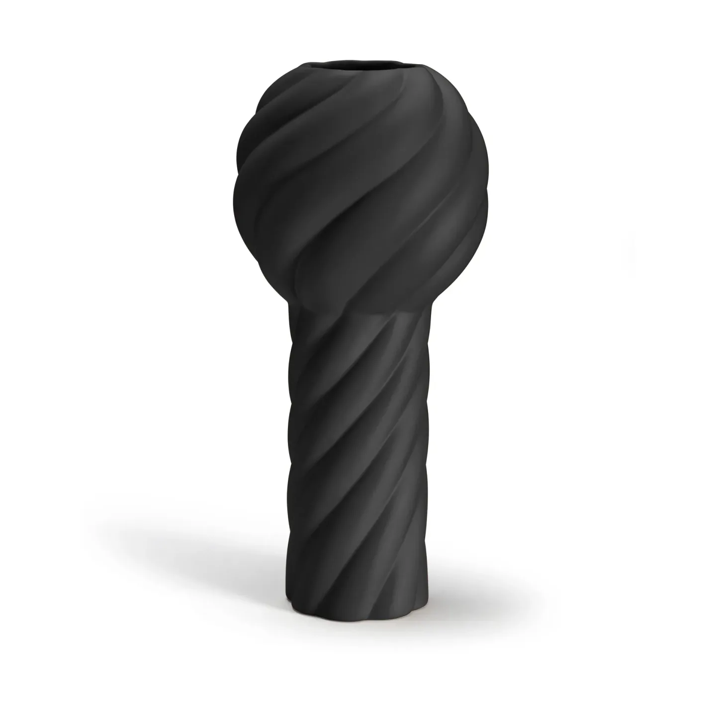 Cooee Design Twist Säulen Vase 34 cm Schwarz