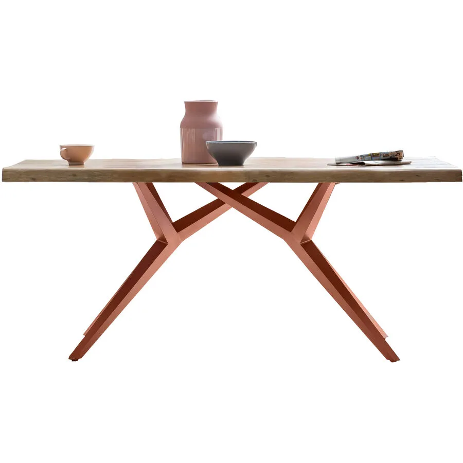 Esstisch Yael natur Mango Massivholz B 180 T 90 cm