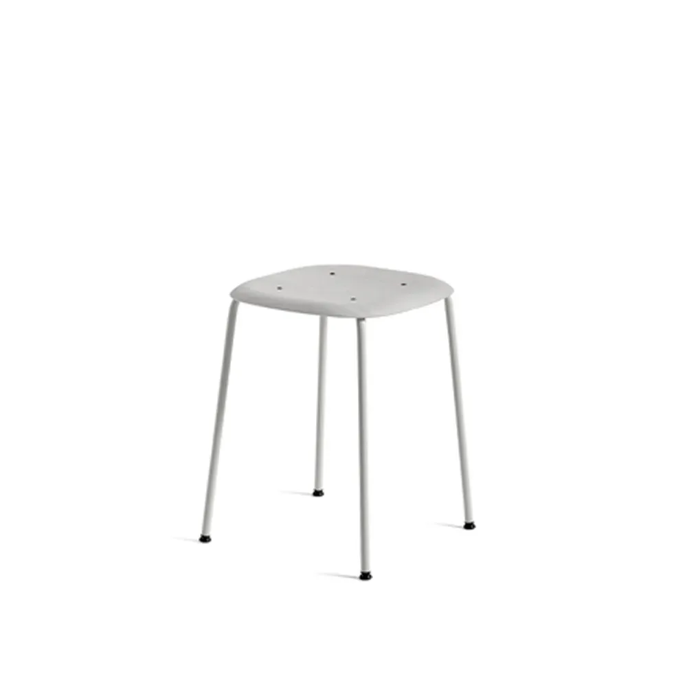 HAY Soft Edge 70 pall Soft grey-soft grey stålstativ