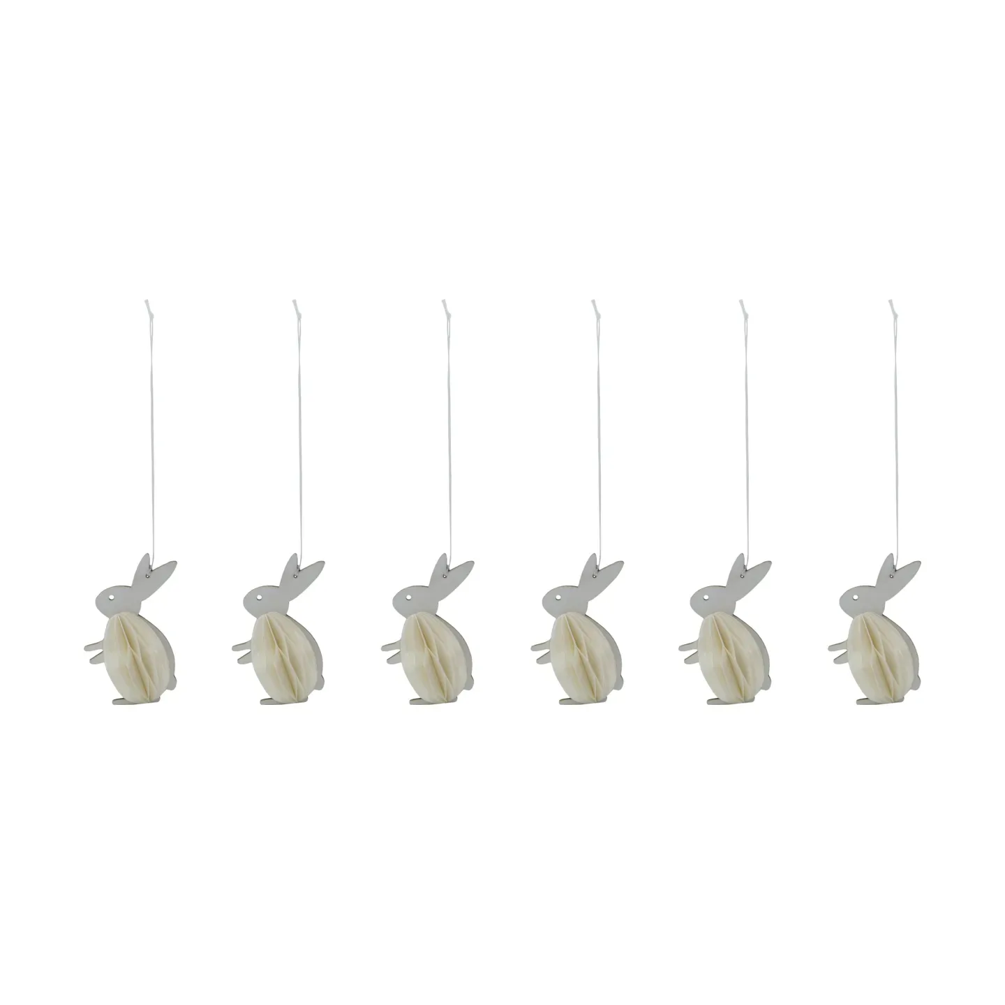House Doctor Rabb Osteranhänger 6‑teilig Off-white