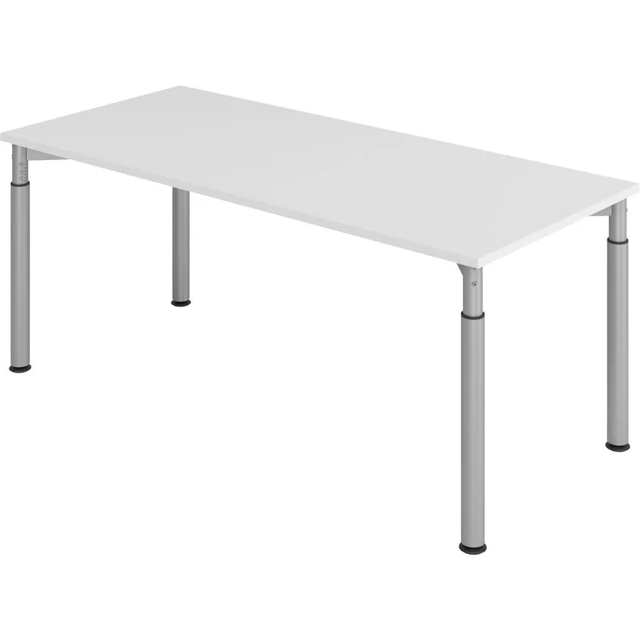 Schreibtisch Office grau Holzwerkstoff Höhenverstellbar B 180 T 80 cm