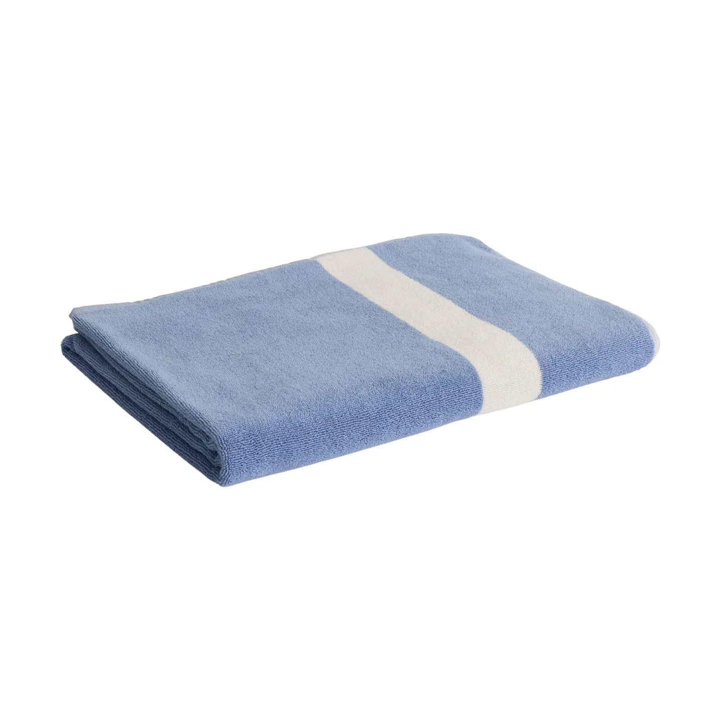 HAY Stripe handduk Dusty blue, 100x150 cm