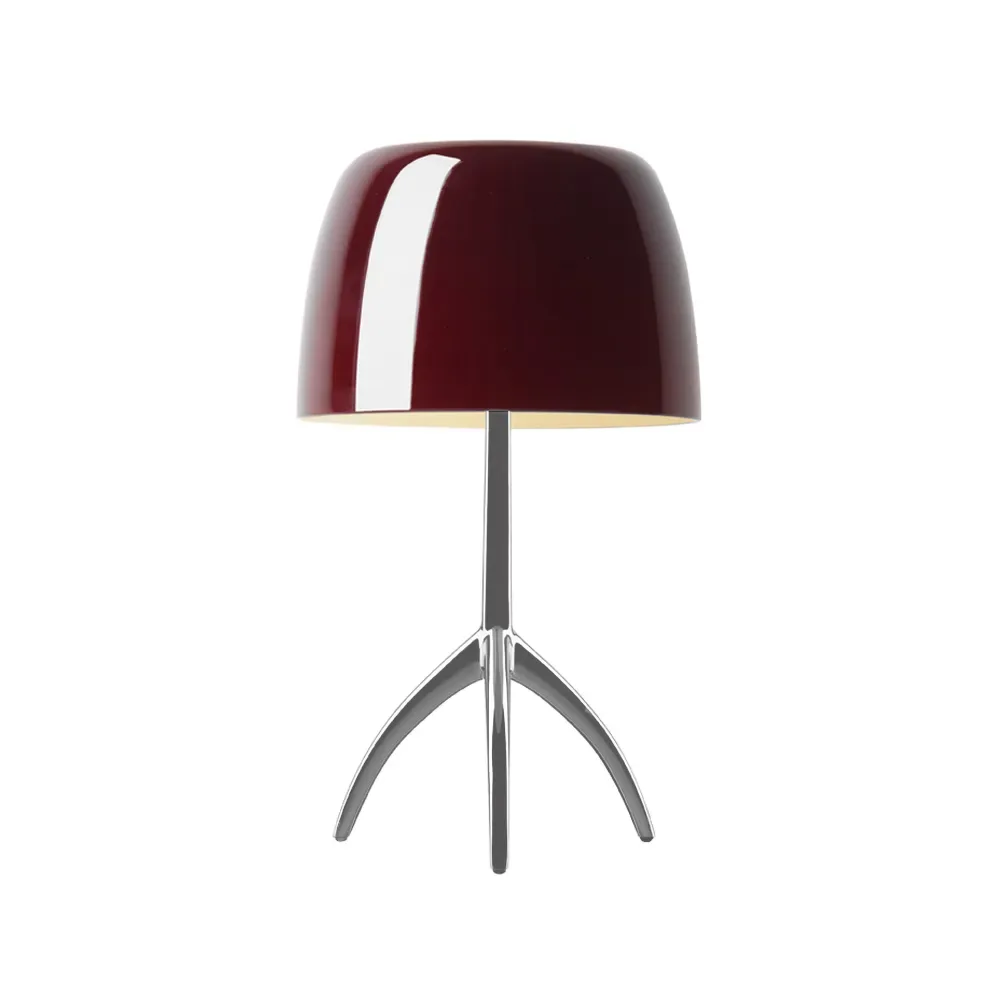 Foscarini Lumiere Grande dimmbare Tischleuchte kirschrot, Aluminium