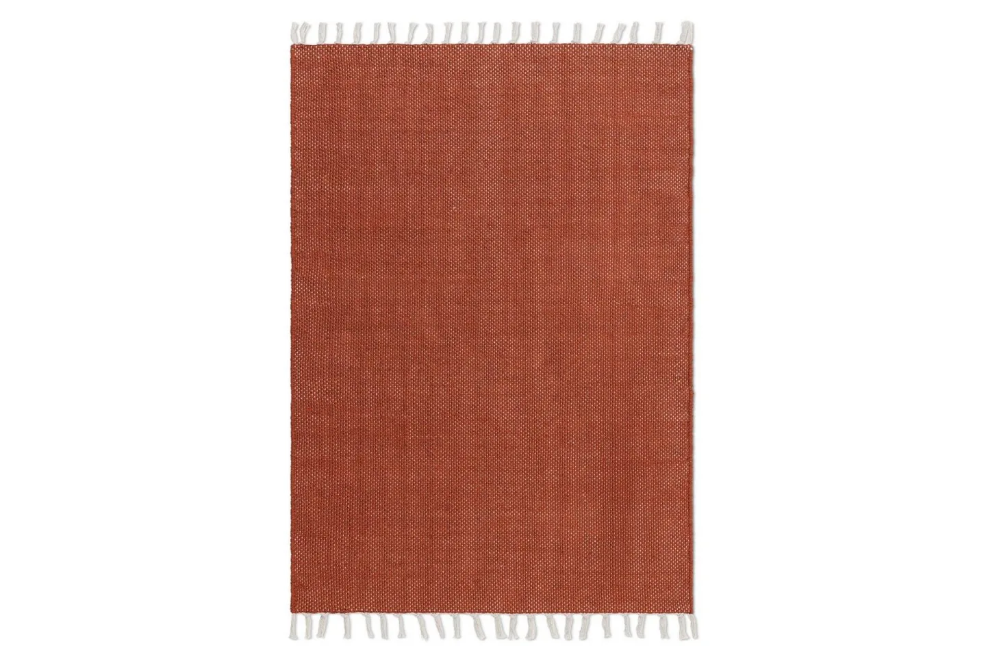 Garnmatta Line - 200x300 cm, Terracotta