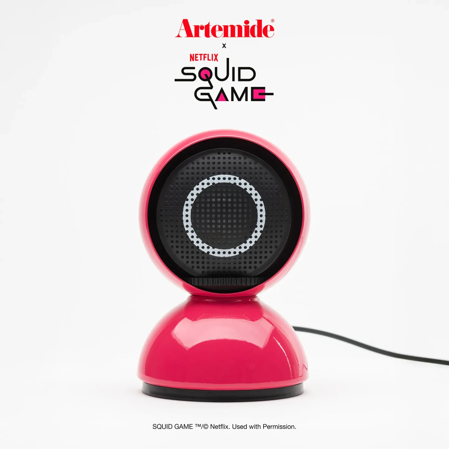Artemide Eclisse x Squid Game bordslampa Special Edition Guard pink