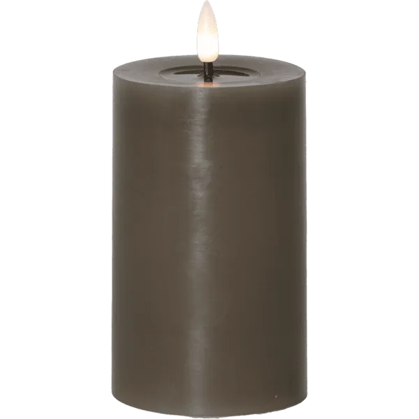 Led Blockljus flytande vax Mullvad 15 cm